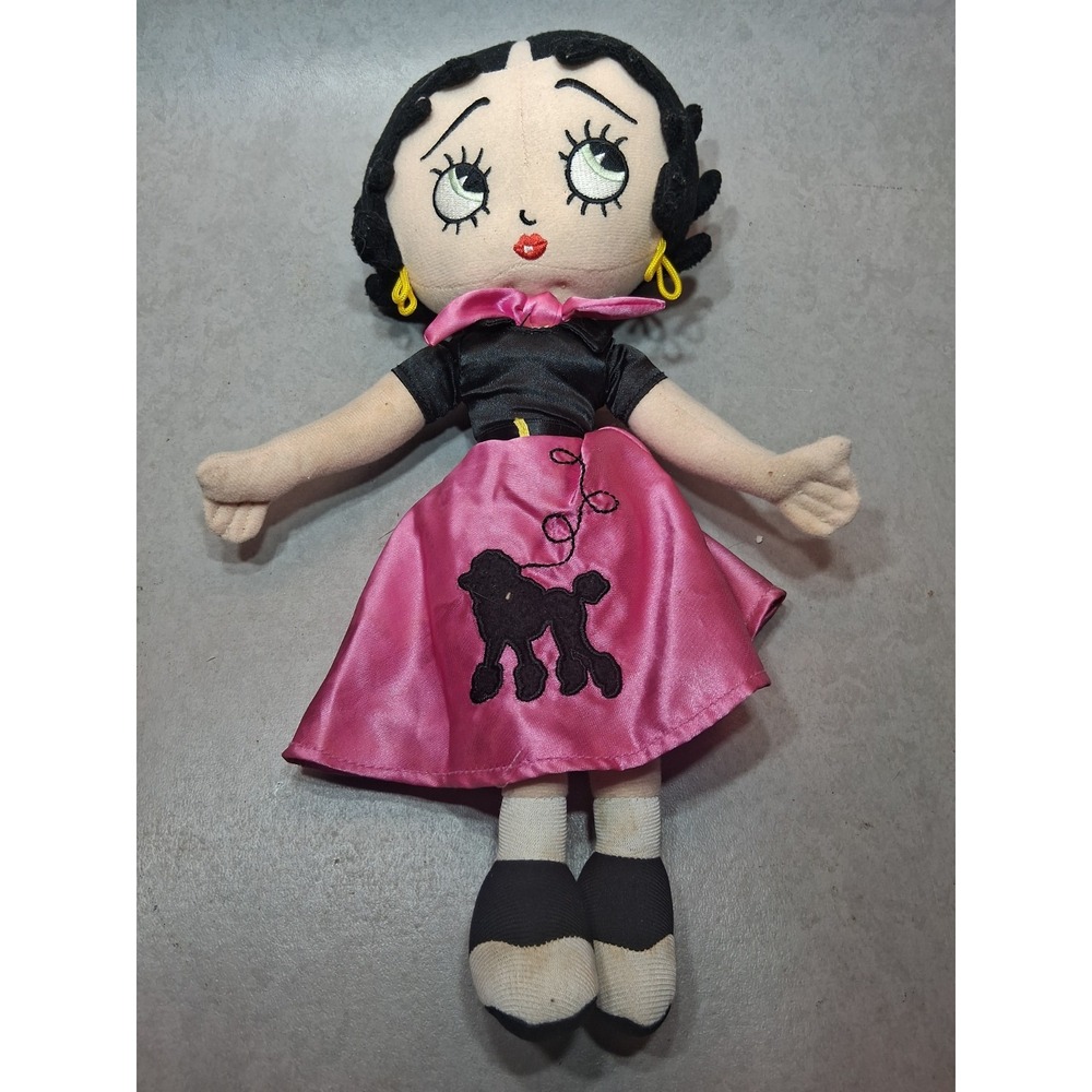 Betty Boop Plush Doll Trendy Betty Sugar Loaf Retro Stylin' 2010 Poodle Skirt